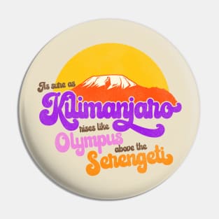 AFRICA Toto Lyrics As Sure As Kilimanjaro Pin