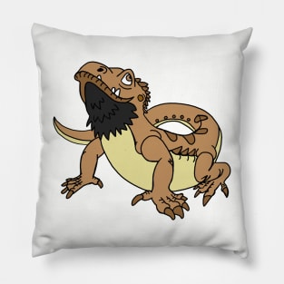 Cartoon Bearded Dragon Pillow
