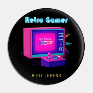 Retro Gamer Logo 1 Pin