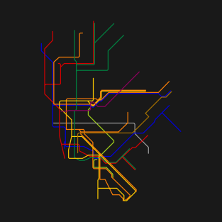 New York Subway Lines T-Shirt