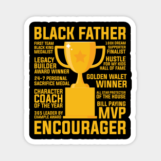 Black Father Award, Black Dad, Black Father Magnet