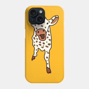 Aesthetic Cow With Brown Spots Phone Case