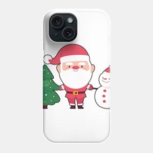 santa and snow Phone Case