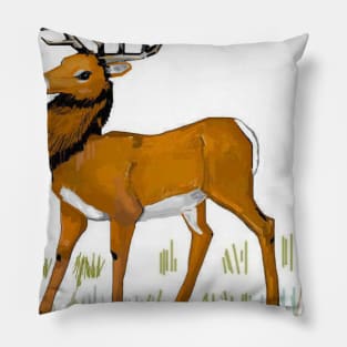 Stately Hart Deer Pillow