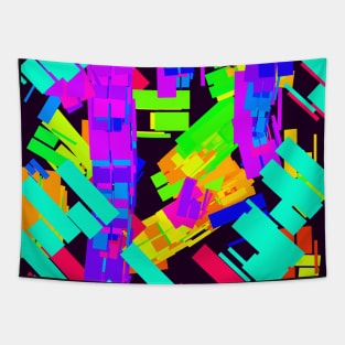 Scrambled Rectangles Abstract 3 Tapestry