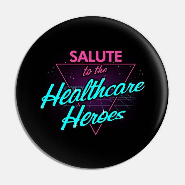 Heath Care Heroes Retro VIntage 80's Pin by BoggsNicolas