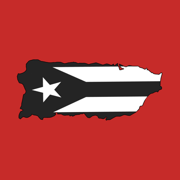 Puerto Rico Black Flag by lilyvtattoos