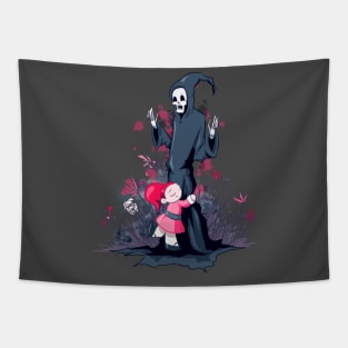 Reaper Hug Tapestry