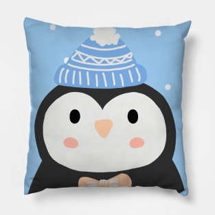 Christmas penguin Pillow