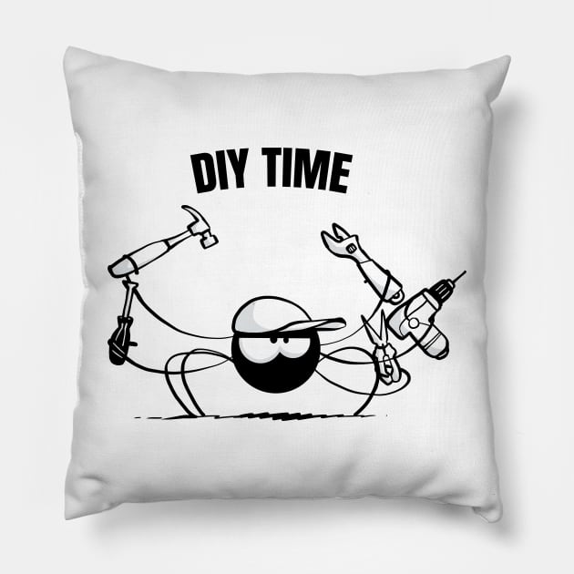 Beth the Spider - DIY time (text version) Pillow by TomiAx