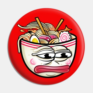 Sad Ramen | Pepe The  Frog Ramen version Pin