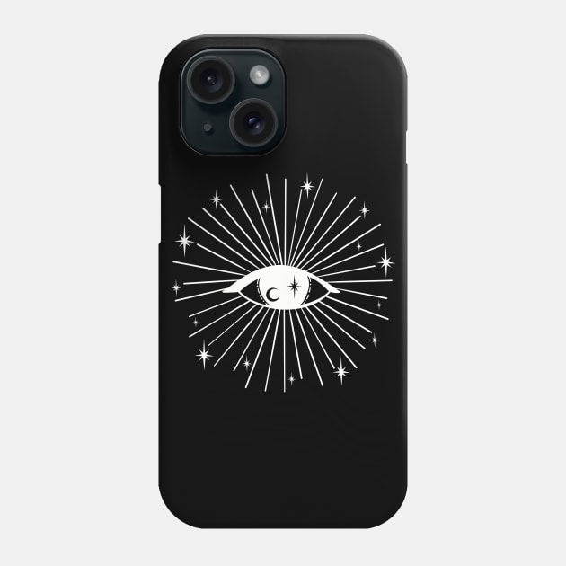 Magic Evil Eye (white version) Phone Case by MadelaneWolf 