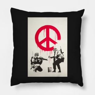 Banksy CND Soldiers Art Pillow