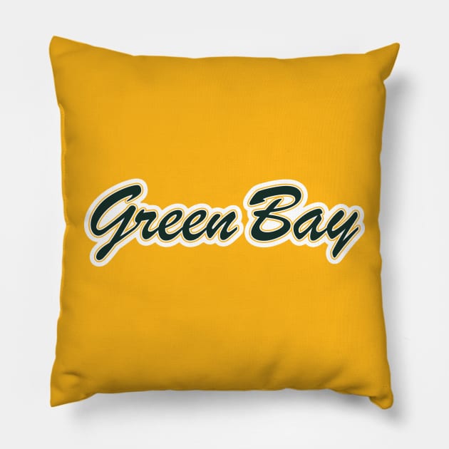 Football Fan of Green Bay Pillow by gkillerb