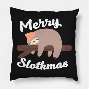 Funny Sloth Christmas Pillow