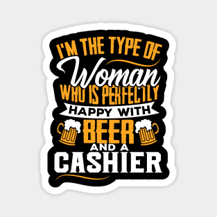 Cashier's Wife Married Couple Gift Magnet