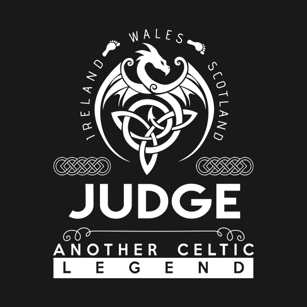 Judge Name T Shirt - Another Celtic Legend Judge Dragon Gift Item by harpermargy8920