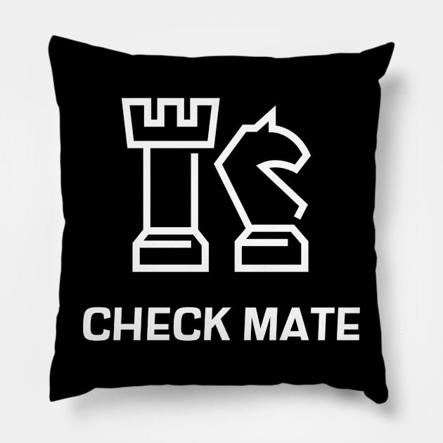 Chcek Mate Pillow by SunnyOak