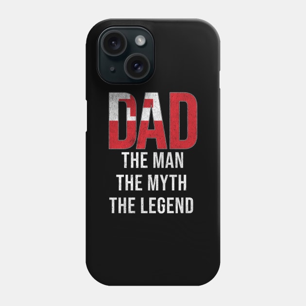 Togan Dad The Man The Myth The Legend - Gift for Togan Dad With Roots From Togan Phone Case by Country Flags