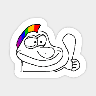 Rainbow Mohawk VibeGuy Magnet