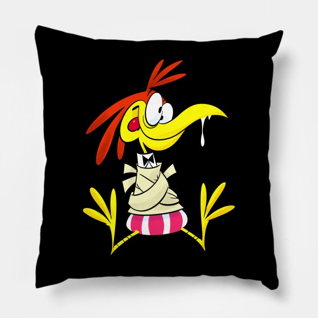 Sonny the Cuckoo bird Pillow by FanartFromDenisGoulet