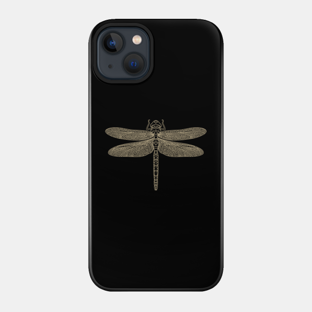 Vintage line dragonfly. - Vintage - Phone Case