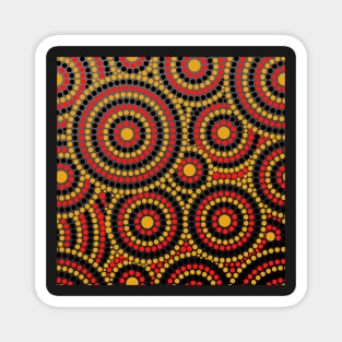 Awesome Aboriginal Dot Art Magnet