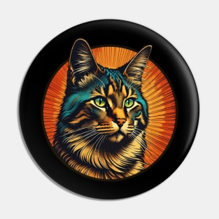 Cat Portrait Pin