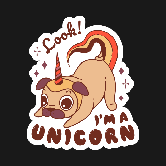 The Unicorn Pug! by Saschken