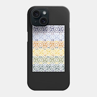 Fairisle Floral Sunset pattern Phone Case