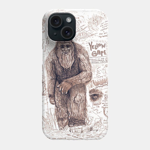 Yellow Gape - Monongahela Bigfoot Phone Case by Ballyraven