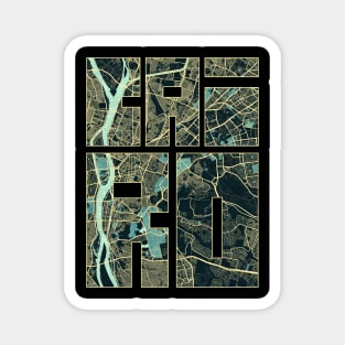 Cairo, Egypt City Map Typography - Summer Magnet