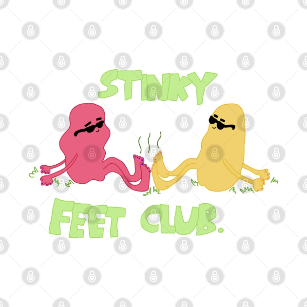 Stinky Feet Club Cartoon Artwork by HFGJewels