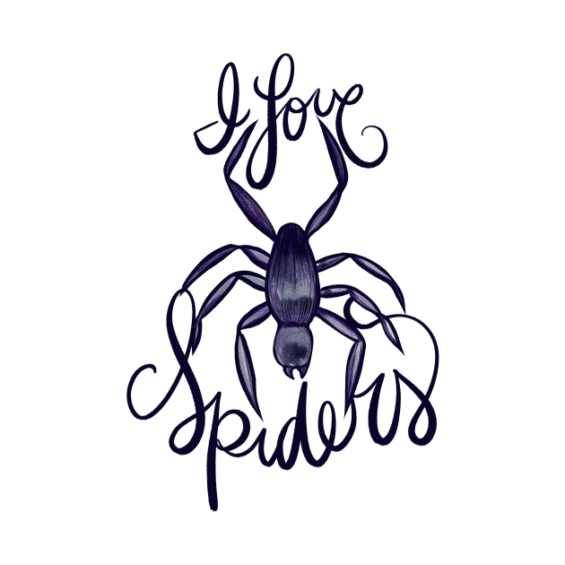 I Love Spiders by bubbsnugg