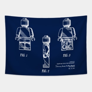 Lego Minifigure Patent Image 1979 Tapestry