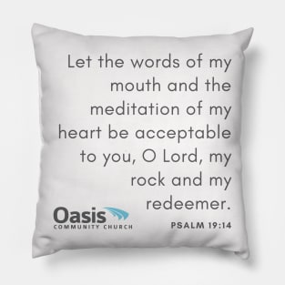 Psalm 19:14 Benediction Pillow