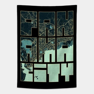 Panama City Map Typography - Summer Tapestry