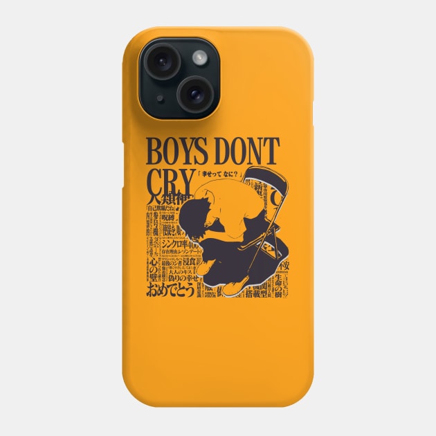 Neon Genesis Evangelion Shinji Ikari Boys Dont Cry Phone Case by Mrmera