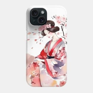 Geisha Japanese Traditional Clothing Phone Case