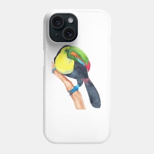 Toucan tocard watercolor Phone Case