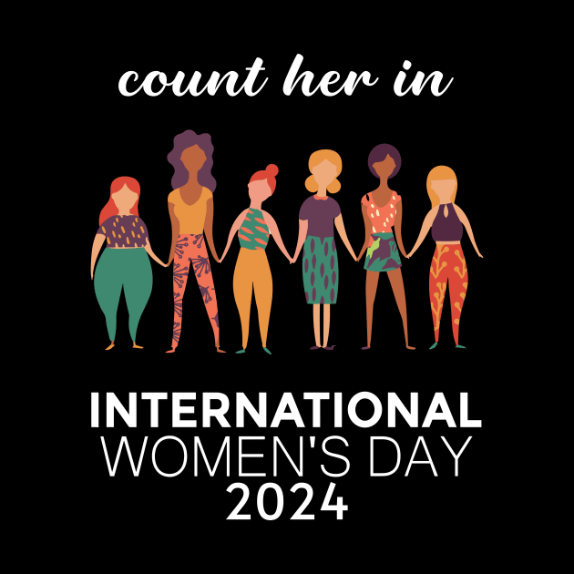 Count Her Inspire Inclusion Women's International Day 2024 by AimArtStudio