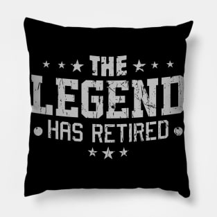 The Legend Has Retired Funny Retirement Gifts For Men Pillow