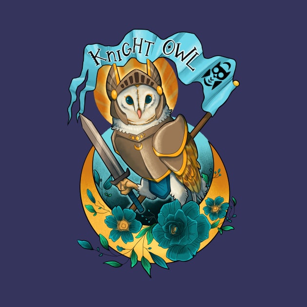 Knight Owl by dragonrise_studio