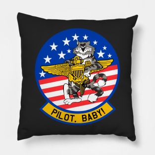 F-14 Tomcat - Pilot, Baby! Clean Style Pillow