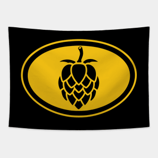 The Beer Hops (yellow) Tapestry