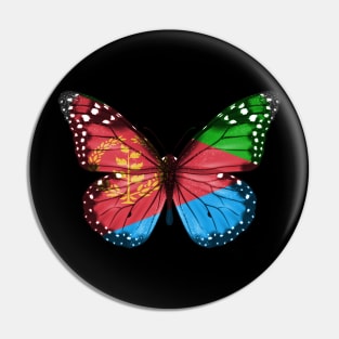 Eritrean Flag  Butterfly - Gift for Eritrean From Eritrea Pin