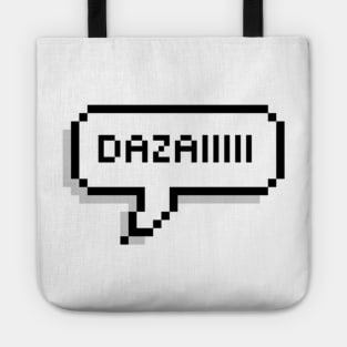 Dazai | tiktok trend | funny memes | pixel speech bubble Tote