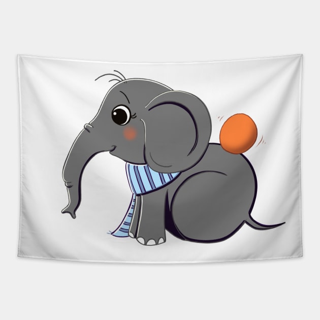 Elephant - Onesie Design - Onesies for Babies Tapestry by Onyi