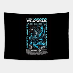 Phobia Drip Illusion Tapestry