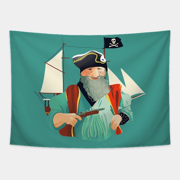 Old Corsair Tapestry by Mimie20